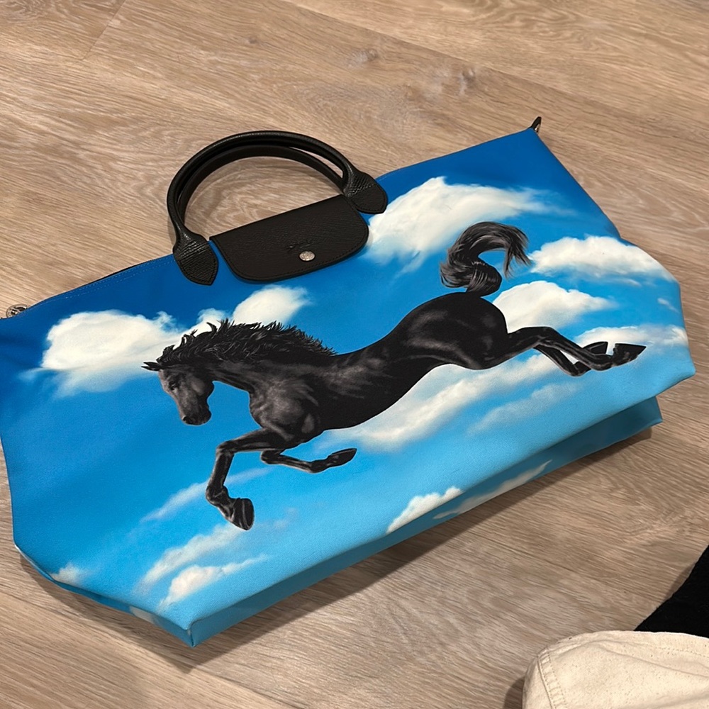 LONGCHAMP X TOILETPAPER S TRAVEL BAG